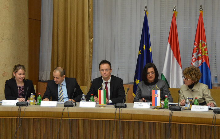 A Magyar–Szerb Gazdasági Vegyes Bizottság ülésén