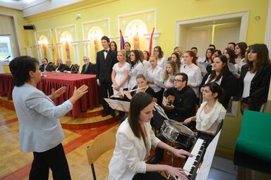 A rendezvényen fellépett a kar kórusa, Huszár Elvira vezényletével (Fotó: Molnár Edvárd)