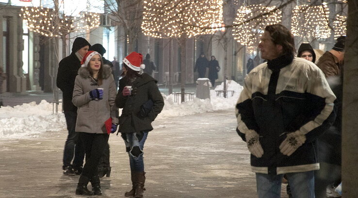 Kevesen merészkedtek ki a meleg szobákból (Fotó: Kecskés István)