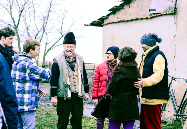 Szerda Zsófia fotója a forgatáson készült