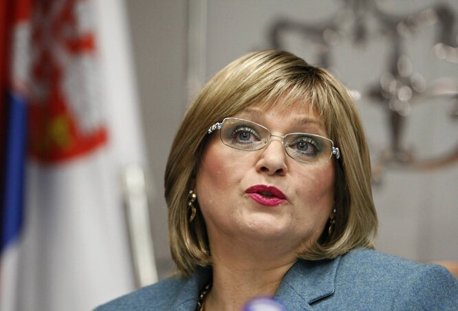 Jorgovanka Tabaković bankkormányzó (Fotó: Beta)