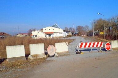 A régi határátkelő Horgos és Röszke között (Fotó: Kozma Rita)