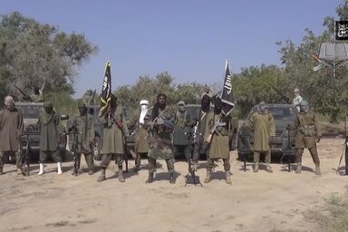 A Boko Haram harcosai láthatók a terrorszervezet által készített videón (Fotó: Beta/AP)