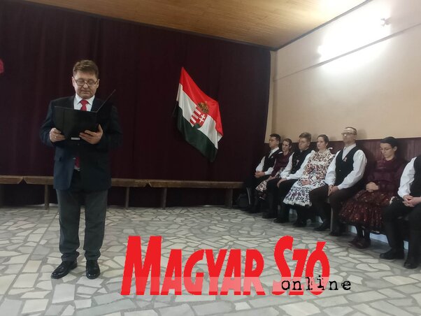 Dr. Molnár Viktor mondott ünnepi beszédet (Fotó: Kancsár Izabella felvétele)