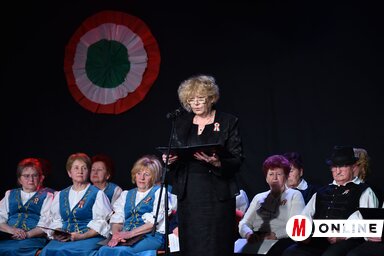 A rendezvényen Kabók Erika köszöntötte a közönséget (Fotó: Molnár Edvárd felvétele)