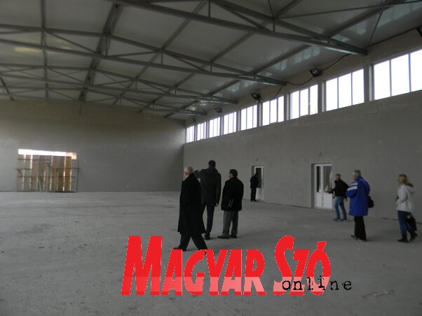 Ez lesz a község legfelszereltebb tornaterme (Fotó: Fehér Rózsa)