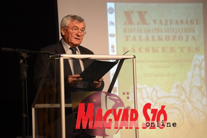 A XX. találkozót Dudás Károly, a VMMSZ elnöke nyitotta meg (Molnár Edvárd felvétele)