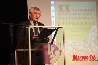A XX. találkozót Dudás Károly, a VMMSZ elnöke nyitotta meg (Molnár Edvárd felvétele)