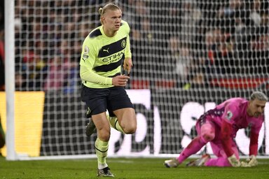 Az Arsenalt üldöző Manchester City Haaland büntetőjével verte a Crystal Palace-t (Fotó: Reuters)