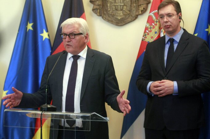 Steinmeier abbéli meggyőződésének adott hangot, hogy idén előrelépés történik a Szerbia és az Európai Unió közötti csatlakozási tárgyalások csatlakozási fejezetei megnyitásának tekintetében (Fotó: Beta)