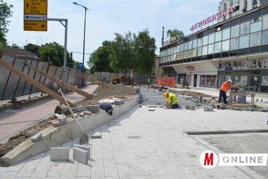 Az épülő tér Topolyán