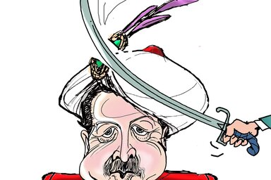 (Léphaft Pál karikatúrája)