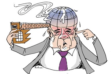 (Léphaft Pál karikatúrája)