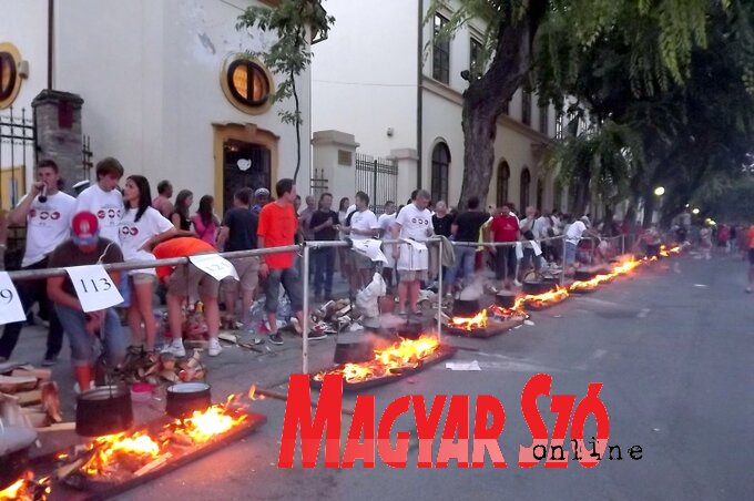 Zombor nyári fő attrakciója a halfőző verseny (Fotó: Fekete J. József)