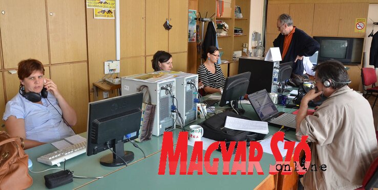 A magyar műsorok szerkesztősége (Fotó: Ótos András) A magyar műsorok szerkesztősége (Fotó: Ótos András)
