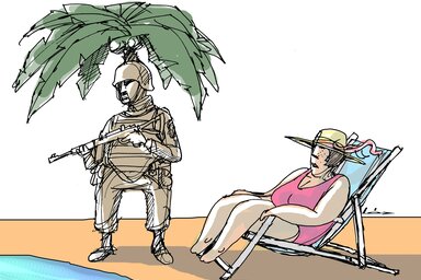 (Léphaft Pál karikatúrája)