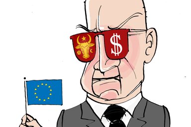 (Léphaft Pál karikatúrája)