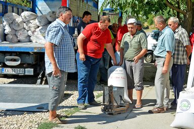 Zentán több mint négy tonna búza gyűlt össze a Magyarok kenyeréhez (Fotó: Gergely Árpád)
