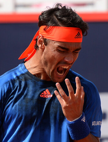 Fognininek sem tetszett a Nadal elleni játéka (Fotó: Beta/AP)