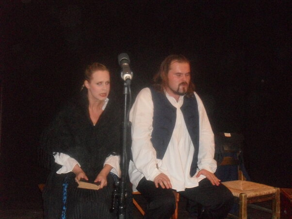 Jelenet a Szekér Színház előadásából (Fotó: Lukács Melinda)