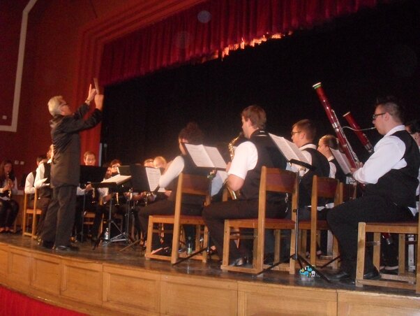 A Nemzeti Ifjúsági Fúvószenekar fellépése (Fotó: Lukács Melinda)