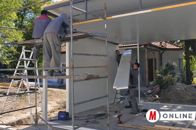 A központban egy egészségügyi központ és egy adminisztrációs iroda is helyet kap (Fotó: Molnár Edvárd)