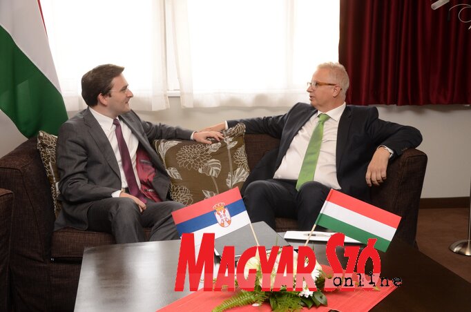 Nikola Selaković és Trócsányi László (Molnár Edvárd felvétele)