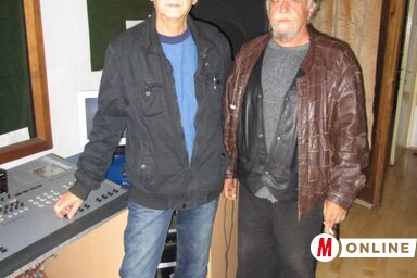 Stipan benić igazgató és Hám Károly, az alapítástól a Zombori Rádió hangtechnikusa (Fotó: Fekete J. József)