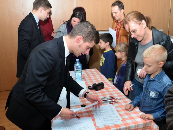 A Rákóczi Szövetség képviselői Újvidéken (Dávid Csilla felvétele)