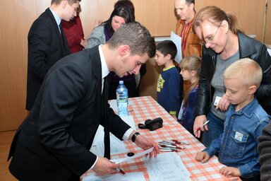 A Rákóczi Szövetség képviselői Újvidéken (Dávid Csilla felvétele)