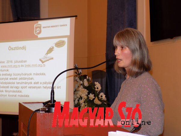 Nyilas Leonov Anita, az MNT alelnöke (Kozma Rita felvétele)
