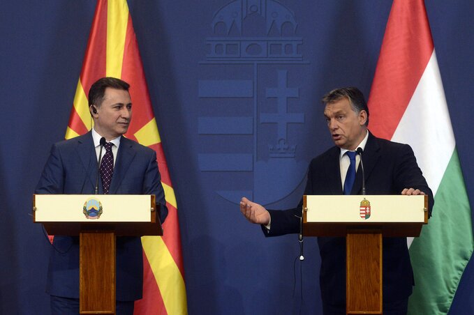 Nikola Gruevszki és Orbán Viktor (Fotó: MTI)