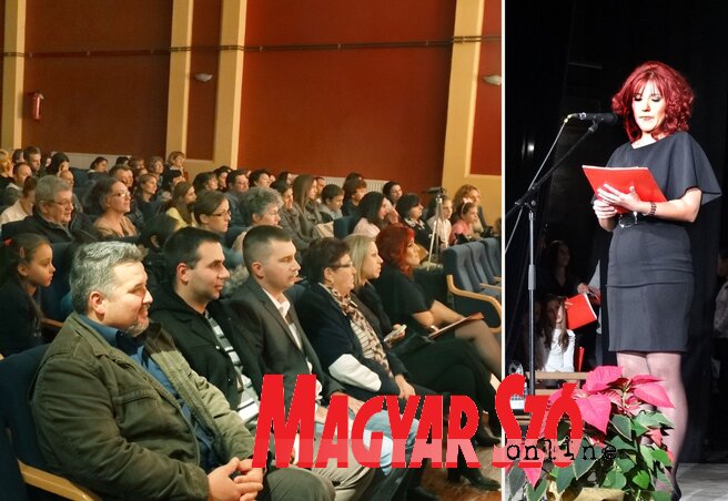 A hálás közönség Korina Milenkónak, a könyvtár megbízott igazgatónőjének a beszámolóját hallgatja (Góbor Béla felvétele) A hálás közönség Korina Milenkónak, a könyvtár megbízott igazgatónőjének a beszámolóját hallgatja (Góbor Béla felvétele)