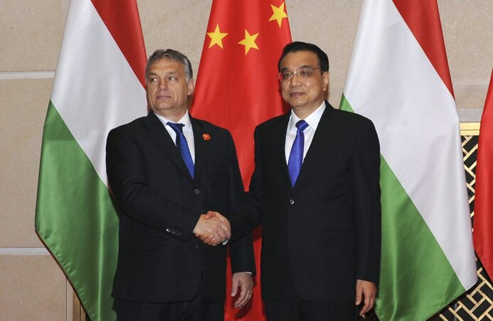 Orbán Viktor és Li Ko-csiang kínai kormányfő (Fotó: MTI)
