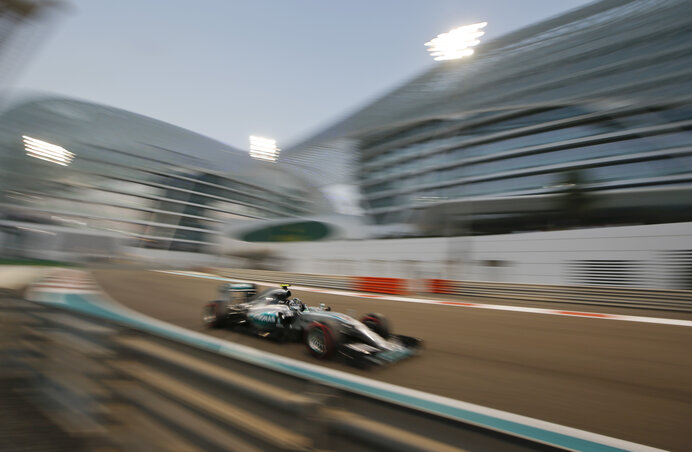 Nico Rosberg, a Mercedes pilótája nyerte meg az időmérő edzést (Fotó: Beta/AP)