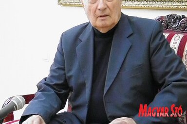 Sava Stojkov utolsó sajtótájékoztatóján (Fotó: Fekete J. József)