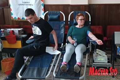 Önkéntes véradási akciót szerveztek Magyarcsernyén (Vidács Hajnalka felvétele)