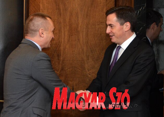 David McAllister tegnap Bojan Pajtić tartományi kormányfővel is találkozott (Ótos András felvétele)