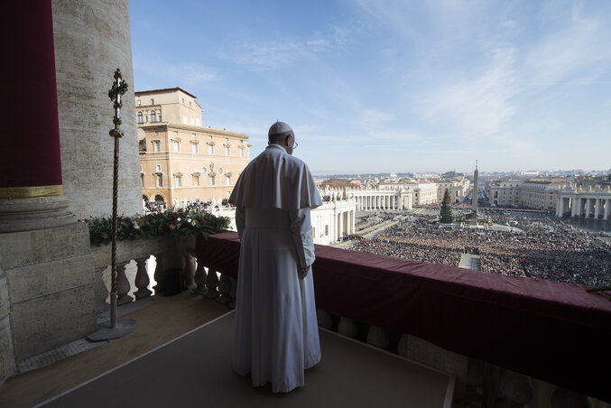 Ferenc pápa (Fotó: Beta/AP)