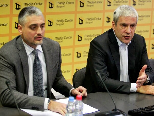 Čedomir Jovanović és Boris Tadić (Beta) Čedomir Jovanović és Boris Tadić (Beta)