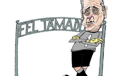 (Léphaft Pál karikatúrája)