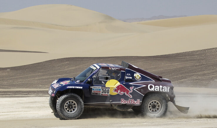 Al-Attijah buggyja eddig kiválóan helytállt (Beta/AP) Al-Attijah buggyja eddig kiválóan helytállt (Beta/AP)