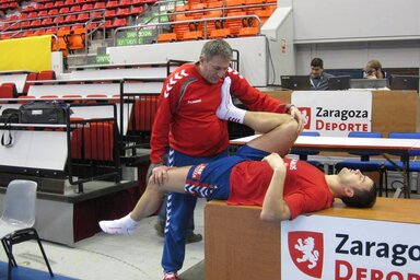 A szerbiai csapat Zaragozában készült a nyitómeccsre (Beta/AP)