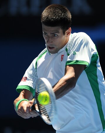 Novak Đoković olyan intenzitással játszott, amennyi a győzelemhez kellett neki (Fotó: Beta/AP)