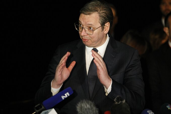 Aleksandar Vučić (Fotó: Beta)