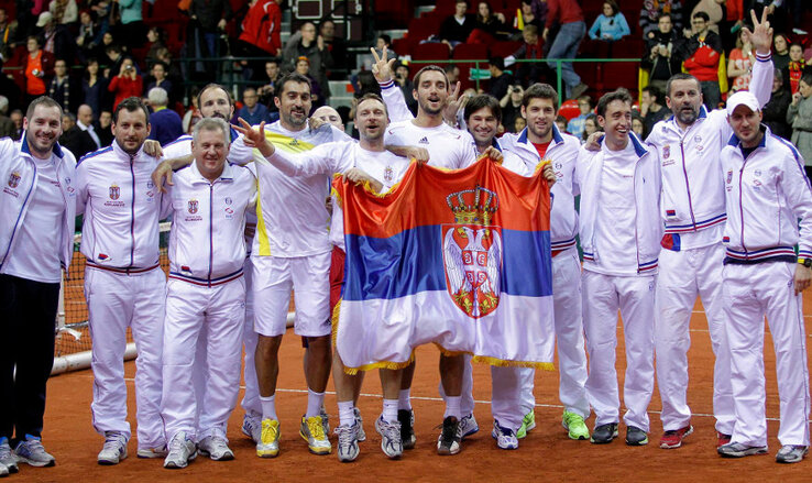 A szerbiai Davis-kupa-csapat (Fotó: Beta)