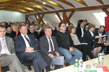 A zárókonferencia részvevői