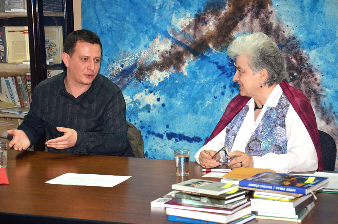 Virág Gáborral Csáki Piroska nyugalmazott egyetemi tanár beszélgetett