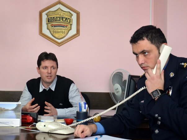 Đorđe Sokić és Dejan Drobnjak rendőrtisztek: Ha megduplázhatnánk a megtalált bringák számát, „nyeregben” lennénk (Fotó: Dávid Csilla)