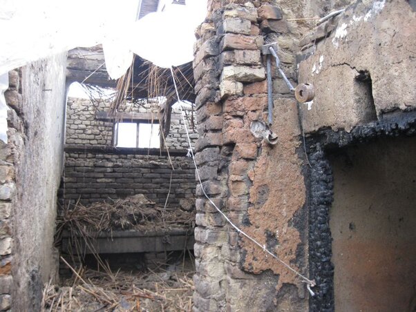 Teljesen tönkrement az épület